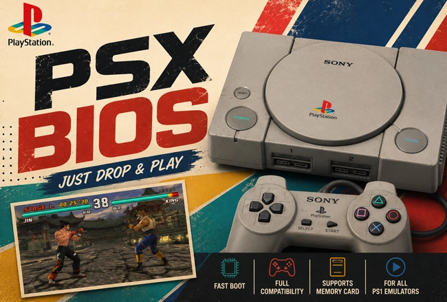 PSX BIOS for PS1 emulator